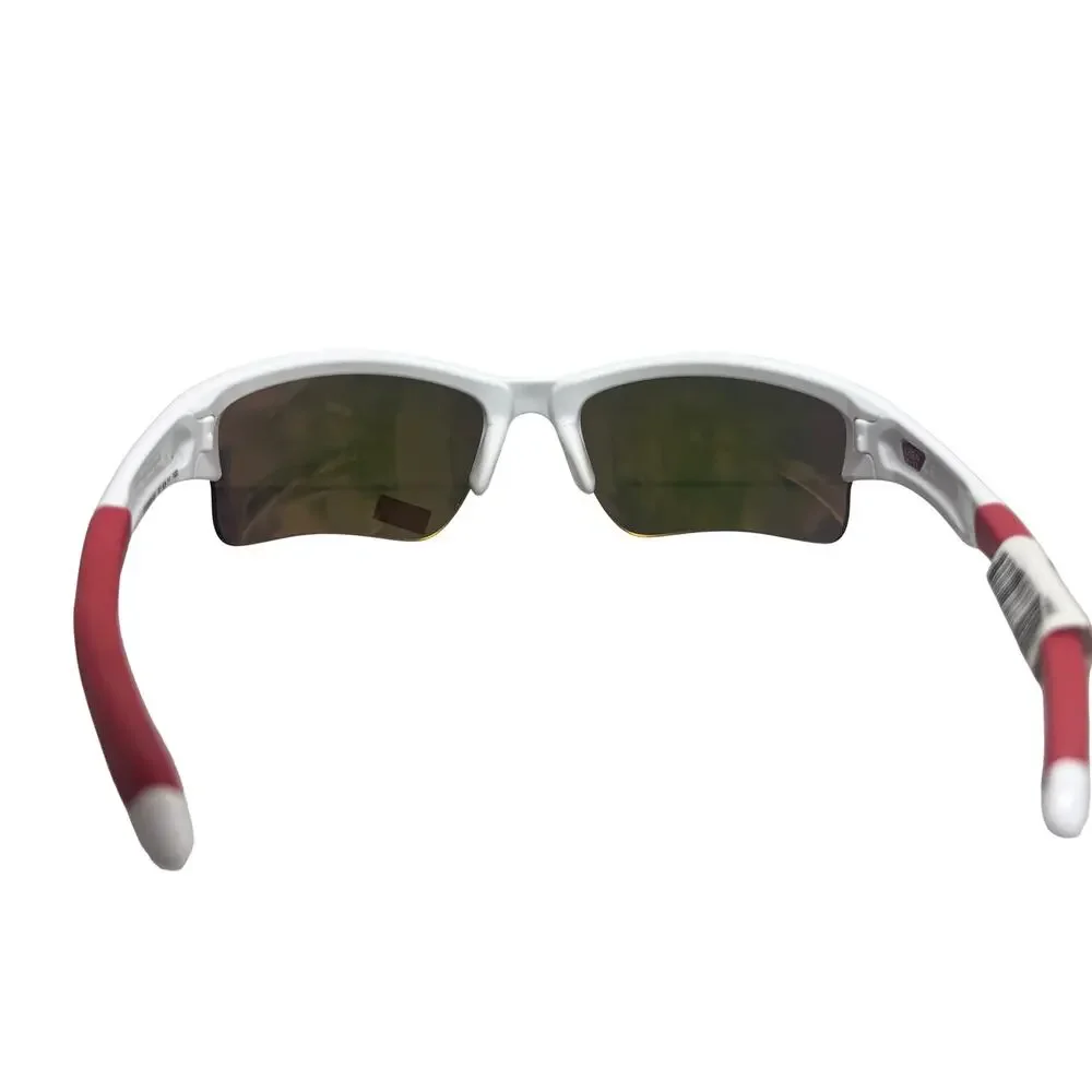 Oakley Quarterly Jacket Youth Fit Polished White Fire Iridium Sunglasses